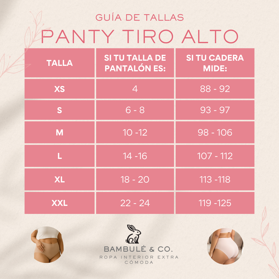 Pack x 7 panties ultracómodos - Tiro alto