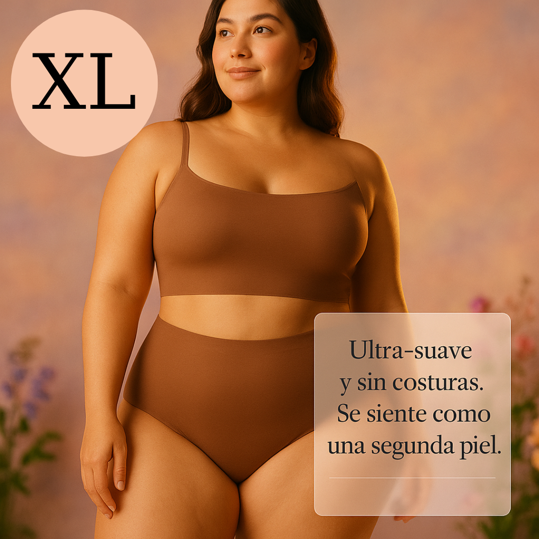 1 pack de 7 unidades - Panties clásicos costuras invisibles, tiro alto