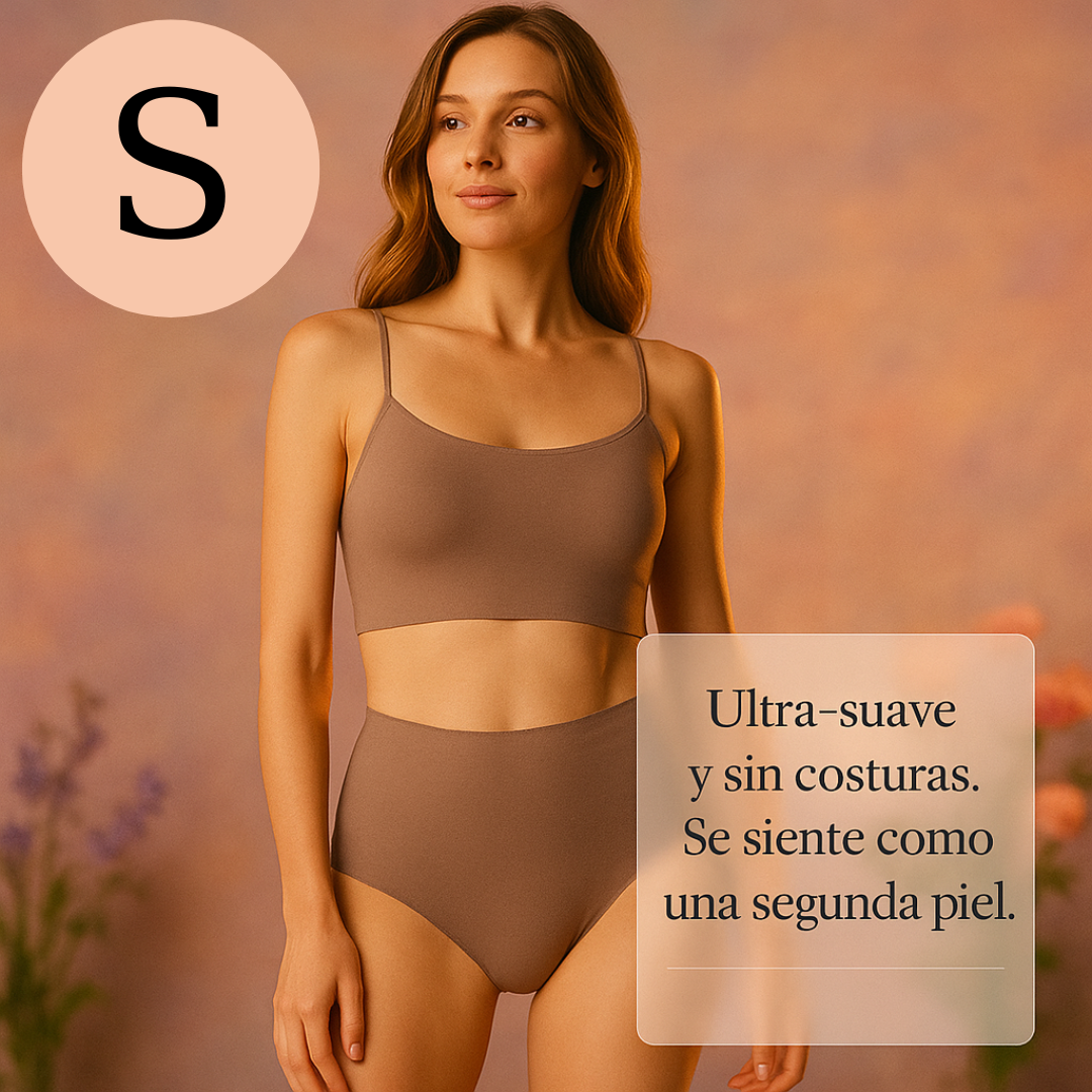 1 pack de 7 unidades - Panties clásicos costuras invisibles, tiro alto