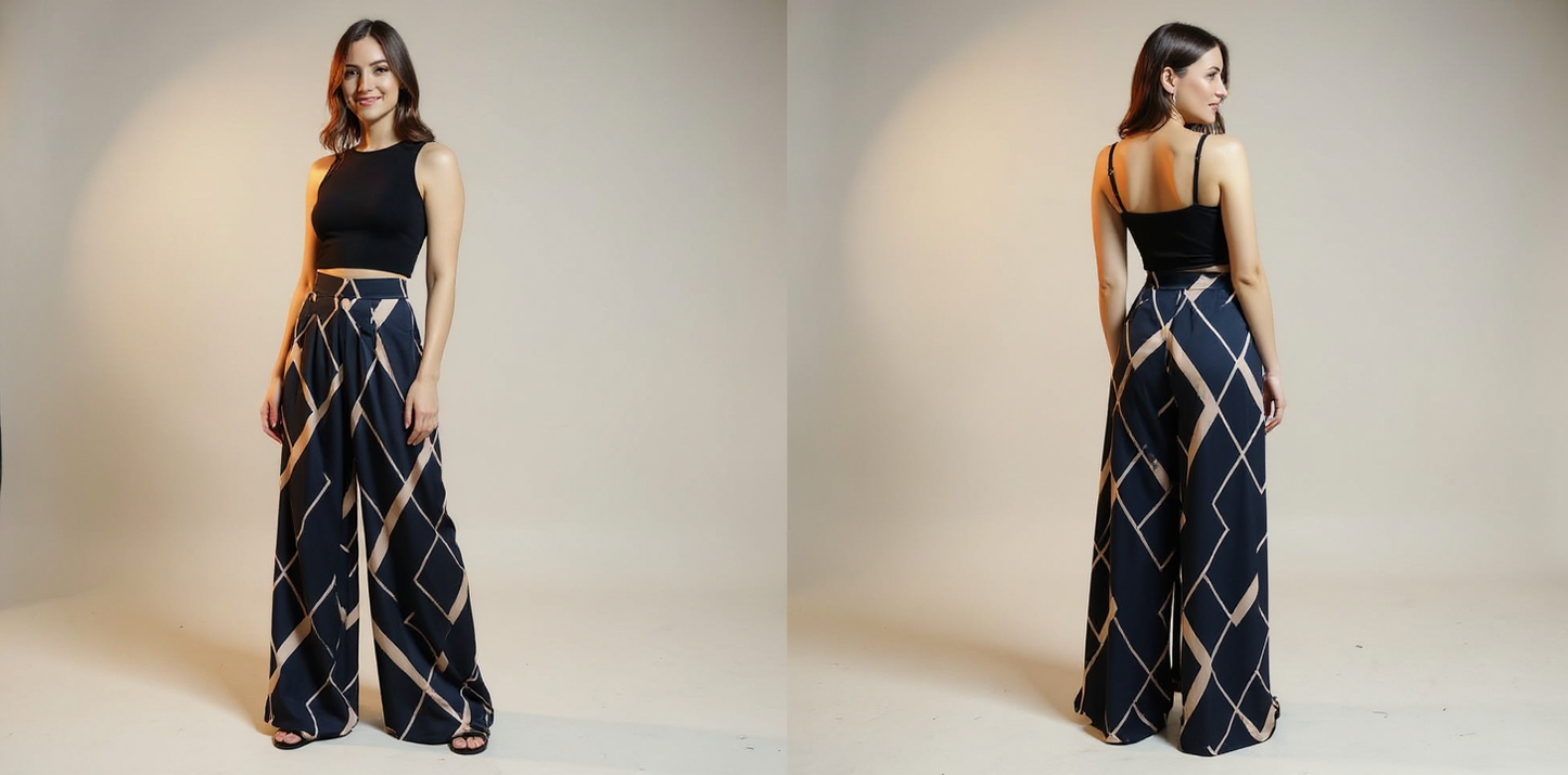 Pantalón Palazzo estampados exlcusivos talla ÚNICA