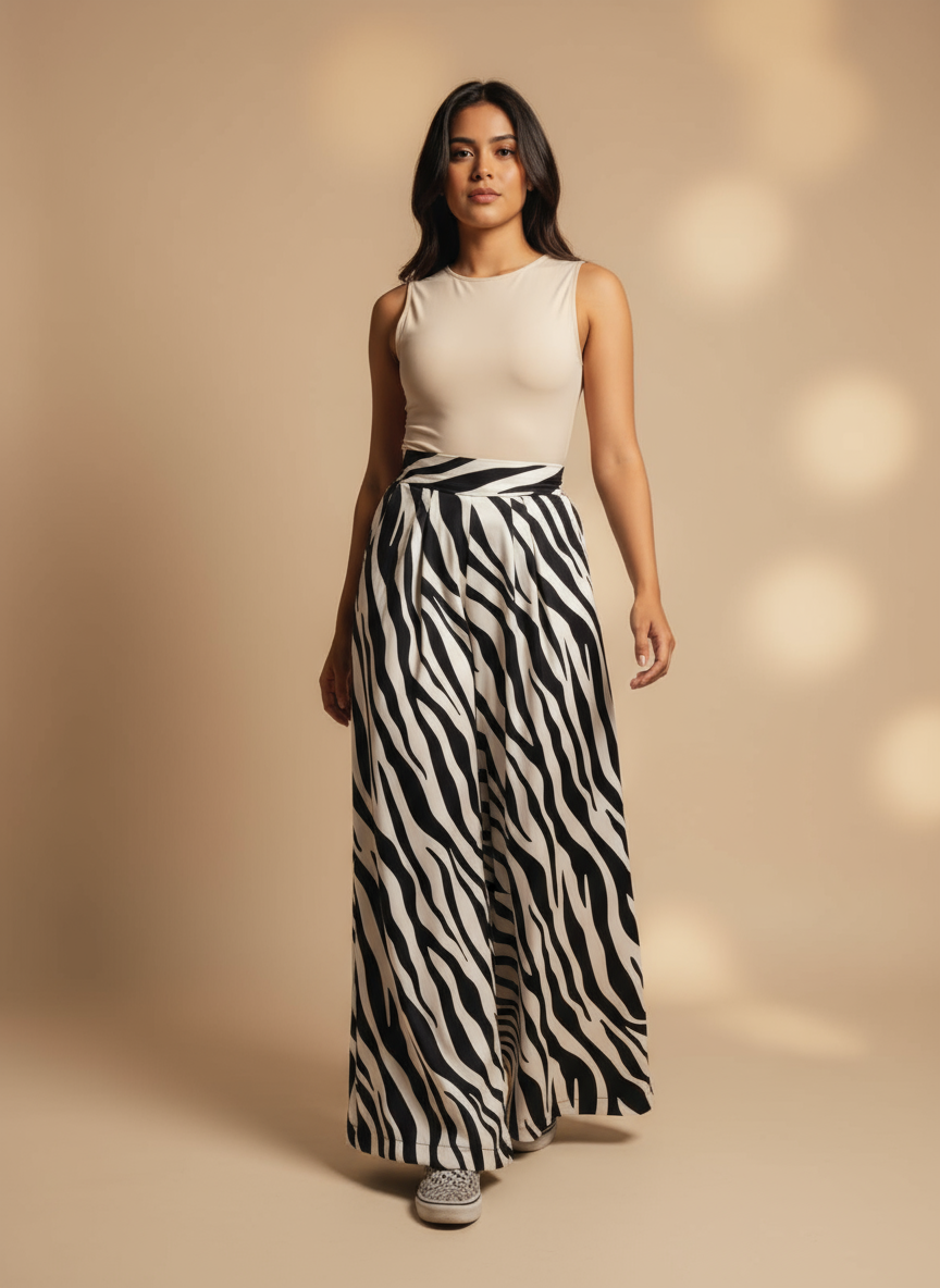 Pantalón Palazzo estampados exlcusivos talla ÚNICA