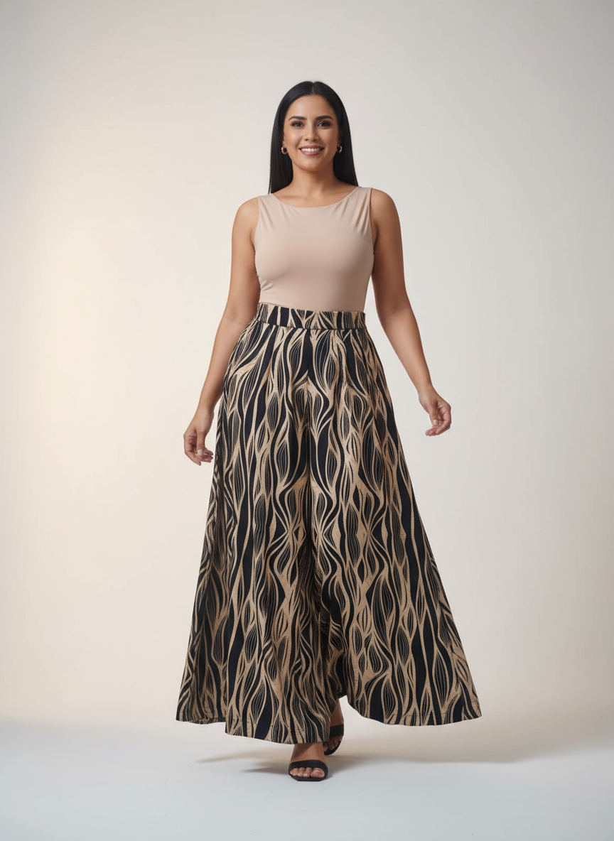 Pantalón Palazzo estampados exlcusivos talla ÚNICA