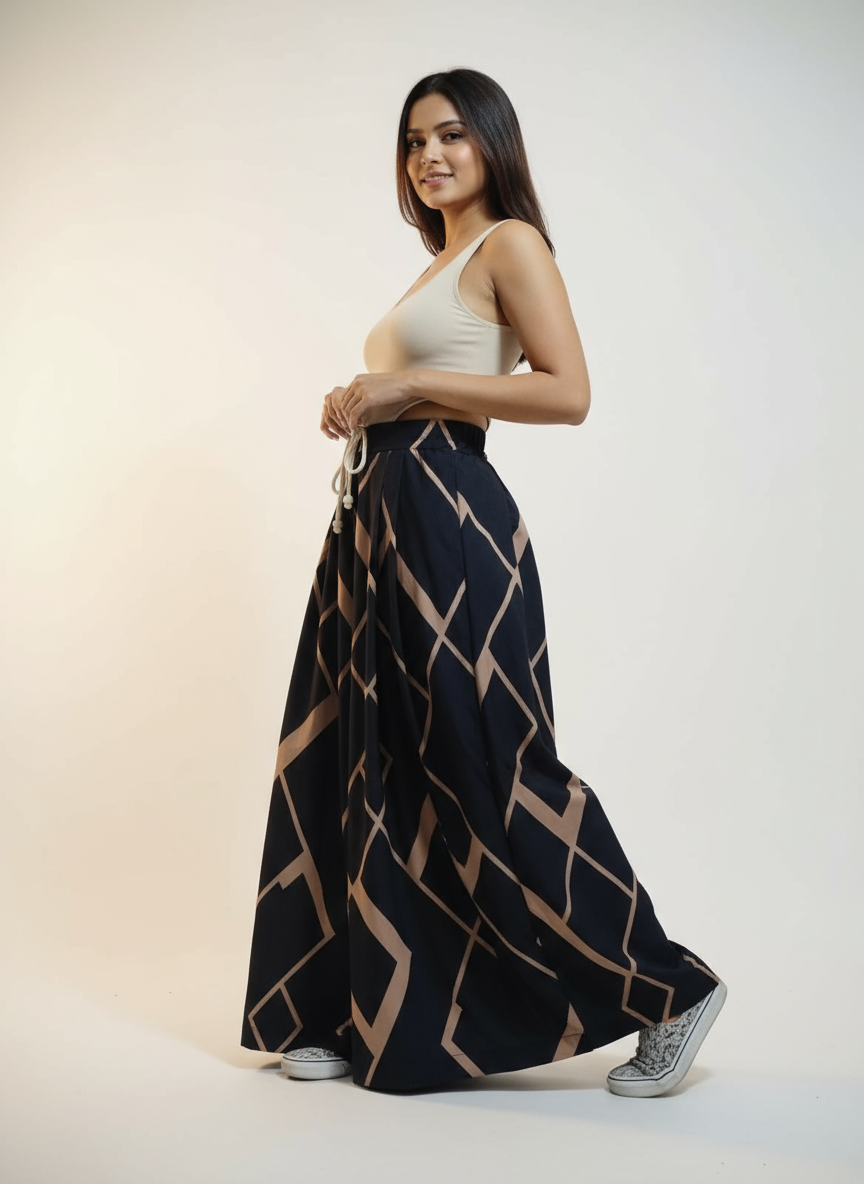 Pantalón Palazzo estampados exlcusivos talla ÚNICA