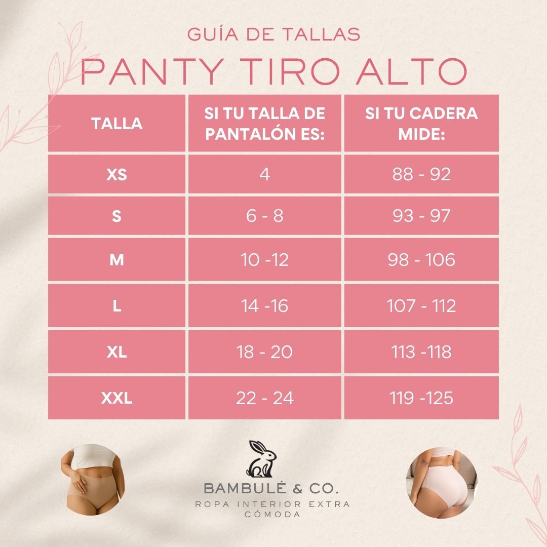 Pack x 7 panties ultracómodos - Tiro alto
