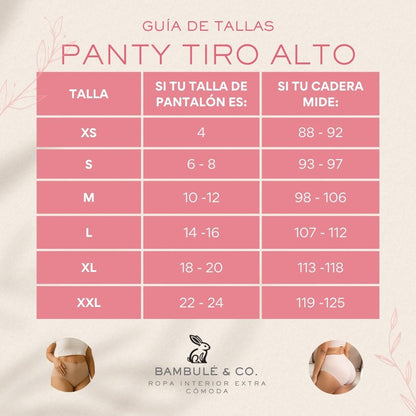 Pack x 7 panties ultracómodos - Tiro alto
