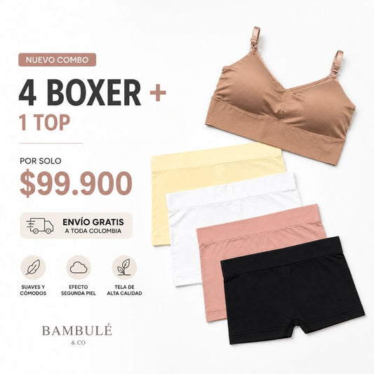 4 Bóxer + 1 top