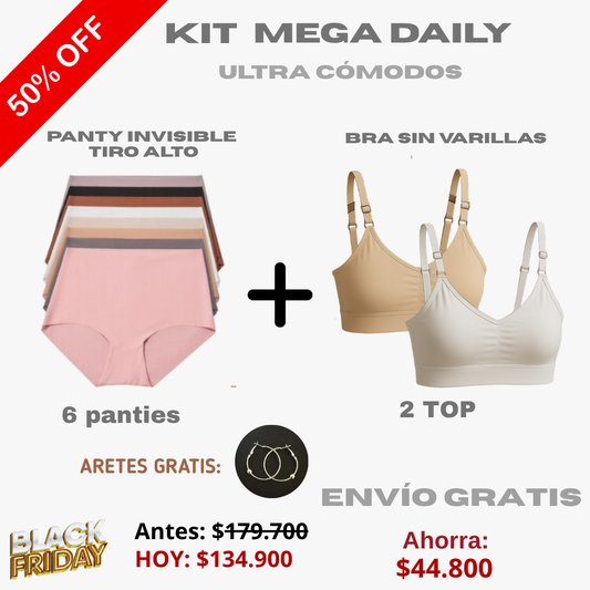 Oferta BLACK SALE 6 panties +2 tops + obsequio