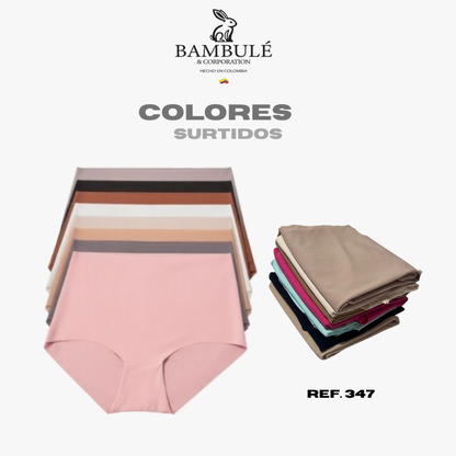 Pack x 7 panties ultracómodos - Tiro alto