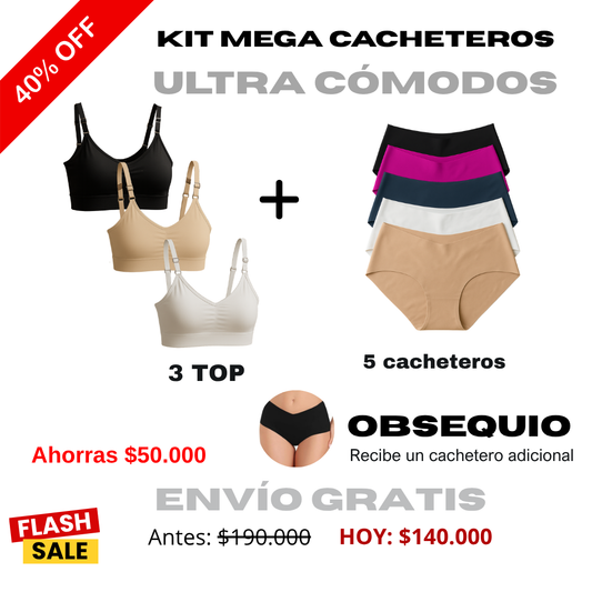 Oferta black days 5 cacheteros + 3 tops