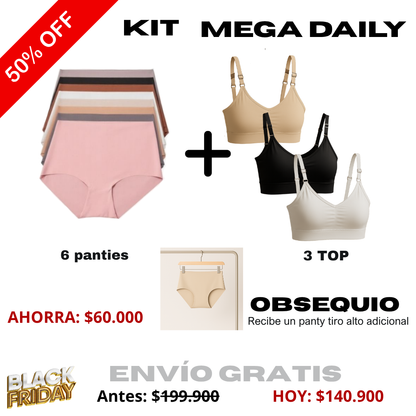Oferta BLACK SALE 6 panties + 3 tops