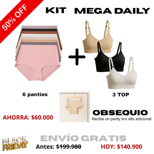Oferta BLACK SALE 6 panties + 3 tops