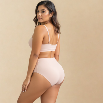 Ref 347. Paquete x 5 panty tiro alto invisible