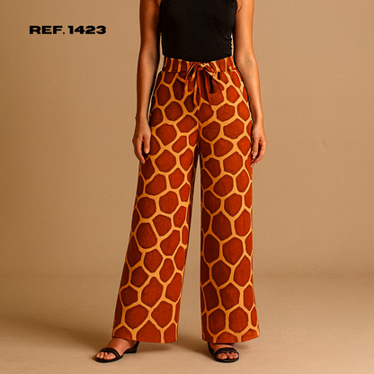 Ref 1423. Pantalón con cordones bota campana