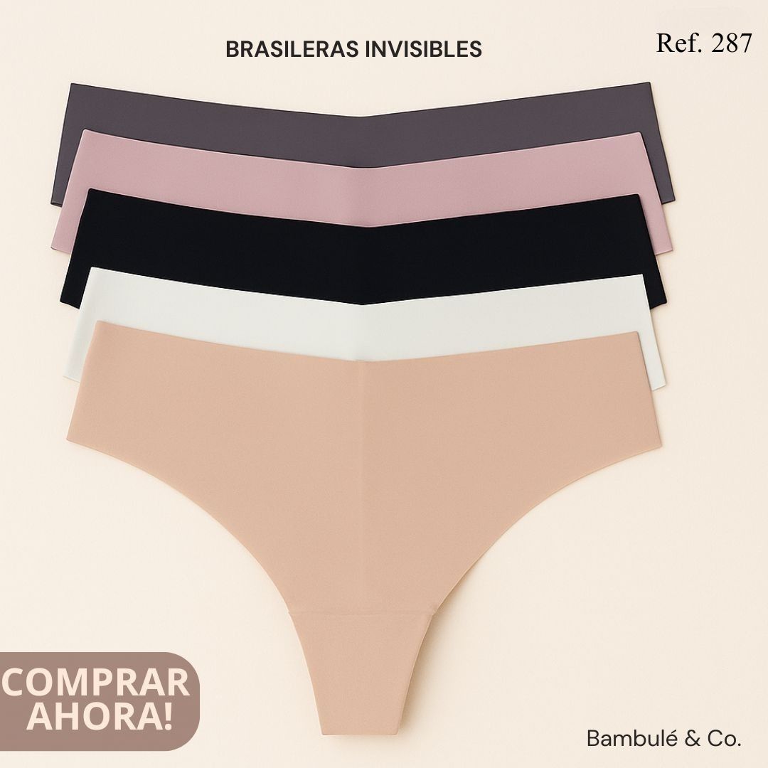 brasilera invisible kit x 5
