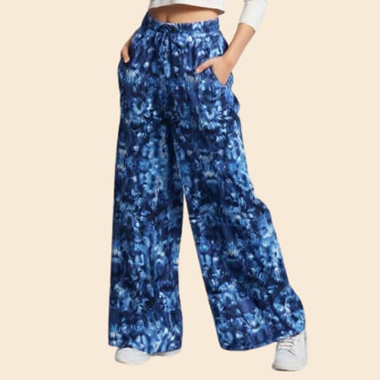 Pantalón ultra fresco, pierna ancha, cintura alta