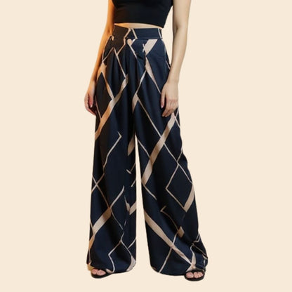 Pantalón ultra fresco, pierna ancha, cintura alta