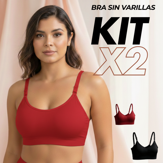 Top - Bra sin varillas / KIT X 2