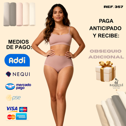 Pack x 7 panties ultracómodos - Tiro alto