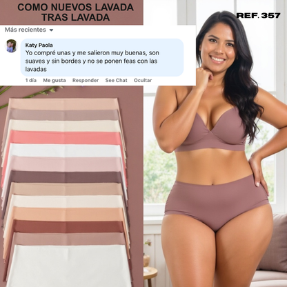 Pack x 7 panties ultracómodos - Tiro alto