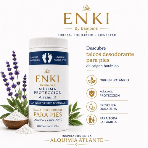 Talco Enki- Pies alcalinos - 100gr