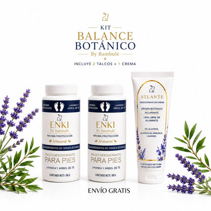 Talcos + desodorante - Kit balance botánico