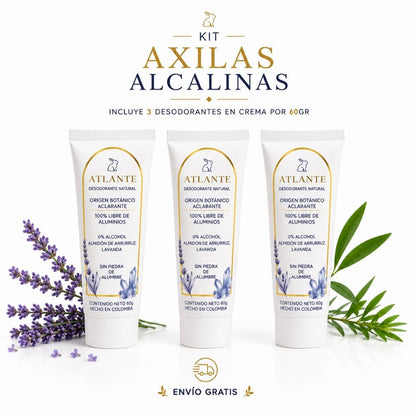 Desodorante natural - Kit axilas alcalinas