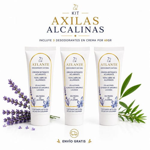 Desodorante natural - Kit axilas alcalinas