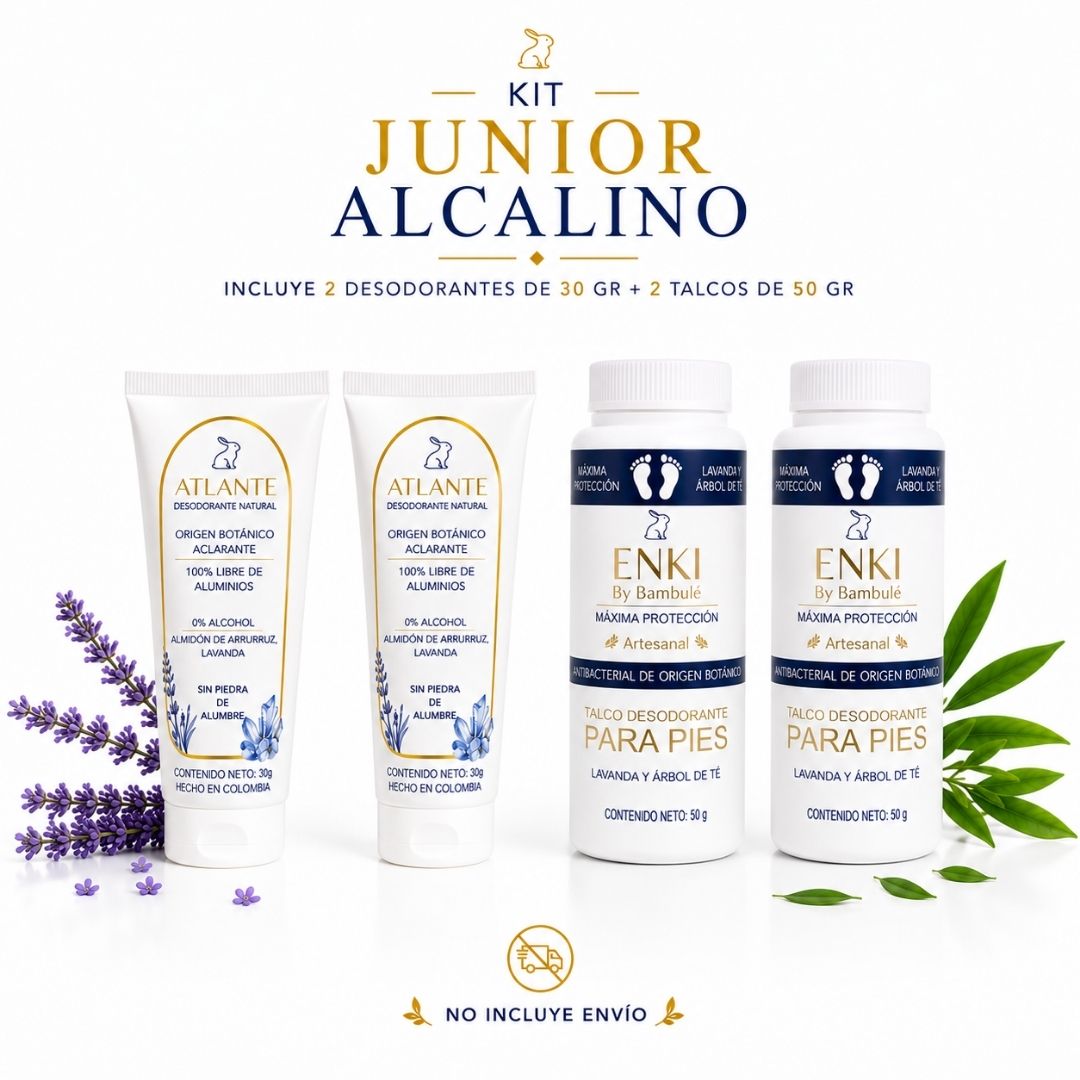 Desodorante + Talco - Kit junior alcalino