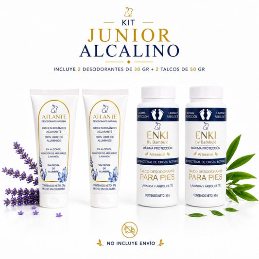 Desodorante + Talco - Kit junior alcalino