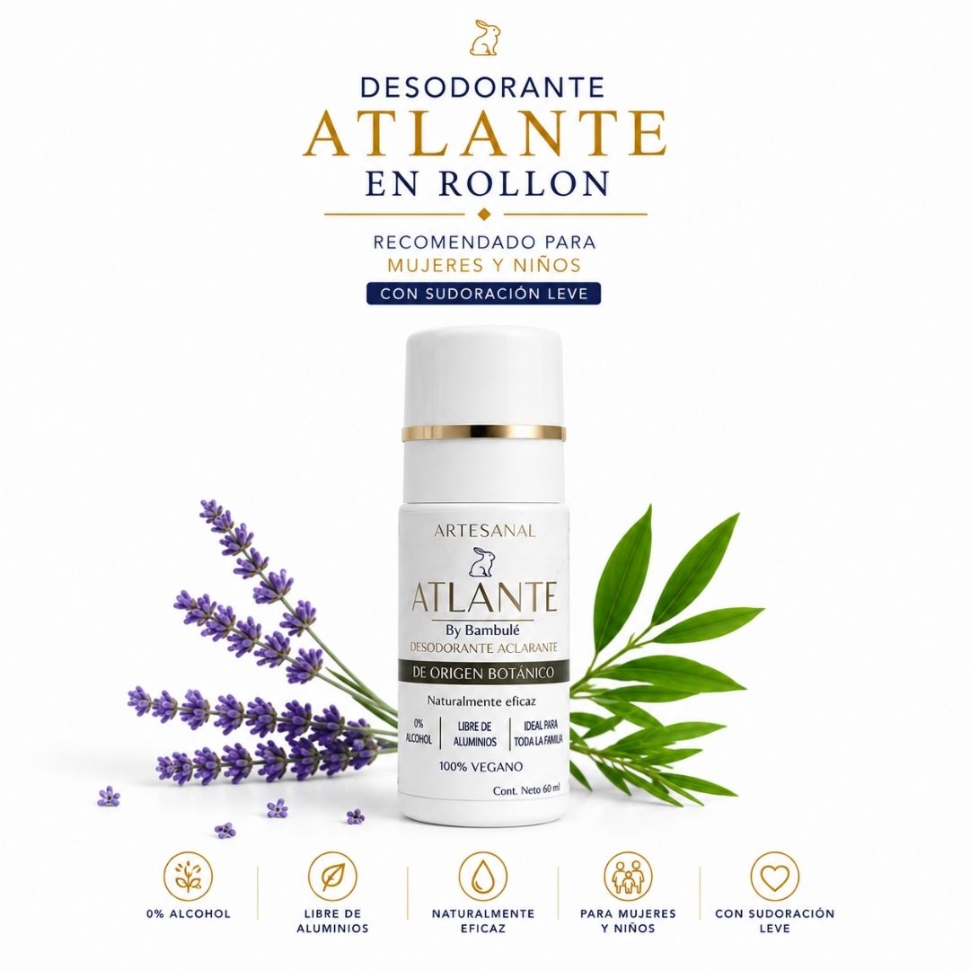 Desodorante natural en rollón - Atlante 60 gr