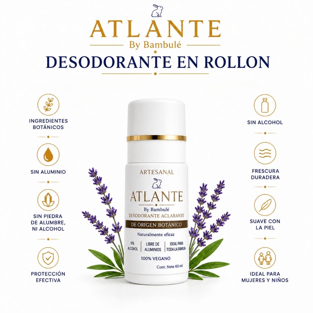 Desodorante natural en rollón - Atlante 60 gr