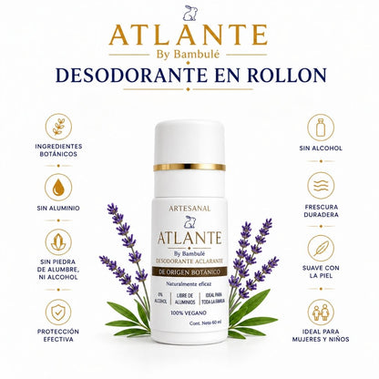 Desodorante natural en rollón - Atlante 60 gr