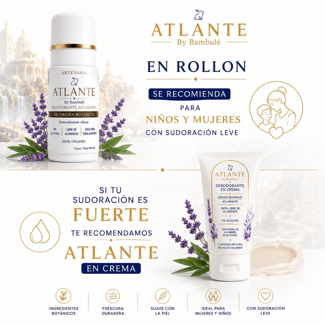 Desodorante natural en rollón - Atlante 60 gr