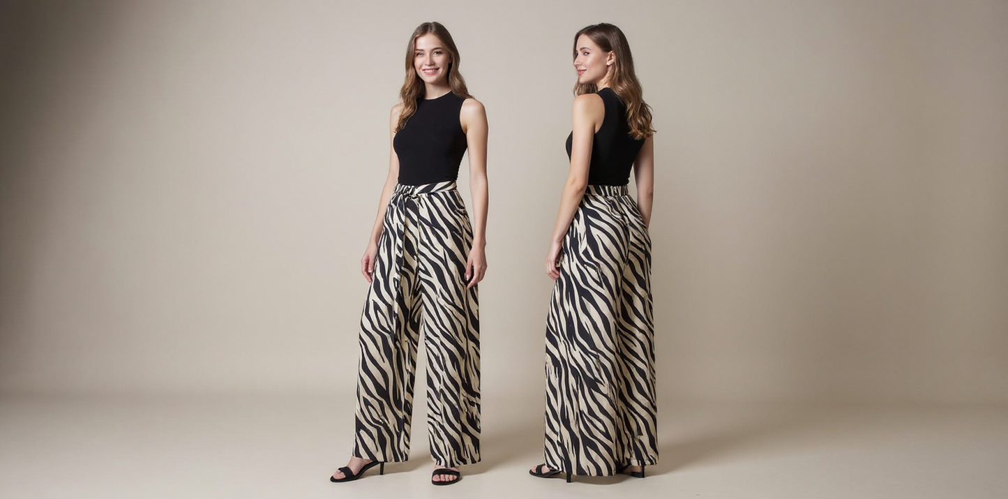 Ref 1423. Pantalón con cordones bota campana