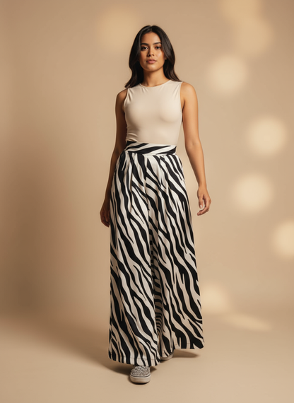 Pantalón Palazzo estampados exlcusivos talla ÚNICA